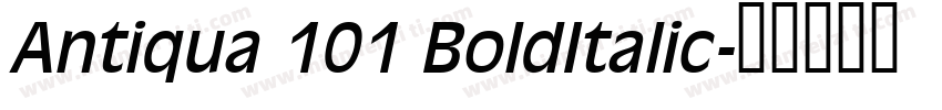 Antiqua 101 BoldItalic字体转换